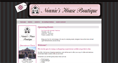 Desktop Screenshot of nonnieshouseboutique.com
